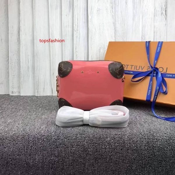 

m88547 мода лакированная кожа розовая сумка сумки на ремне хобо сумки топ ручки бостон крест тела посланник сумки на ремне