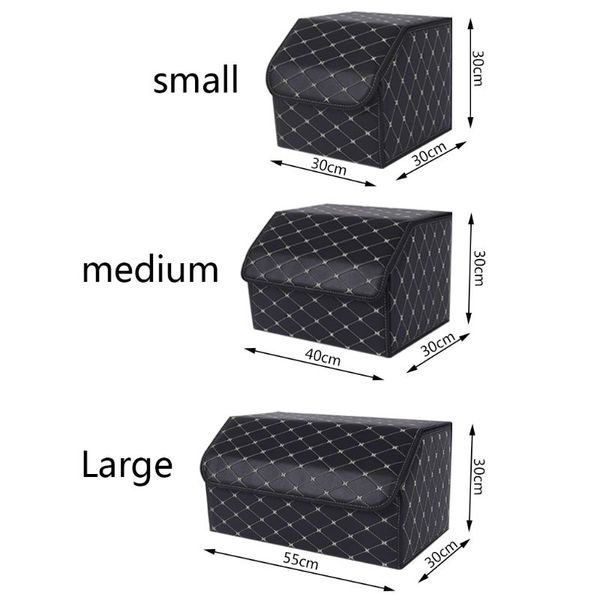 

2020 multipurpose collapsible vehicle car storage organizer box with lid portable storage box car trunk organizer case s/m/l