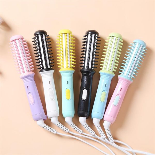 

fashion mini electric curling iron small hair straightening curling set cute flat irons travel hair curlers tools 20#824