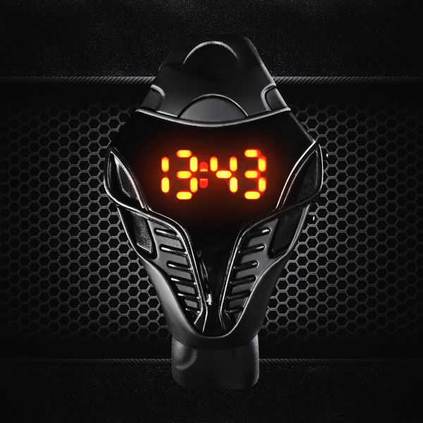

sports led men's silicone silicone electronic men's sports led watch electronic watch, Blue