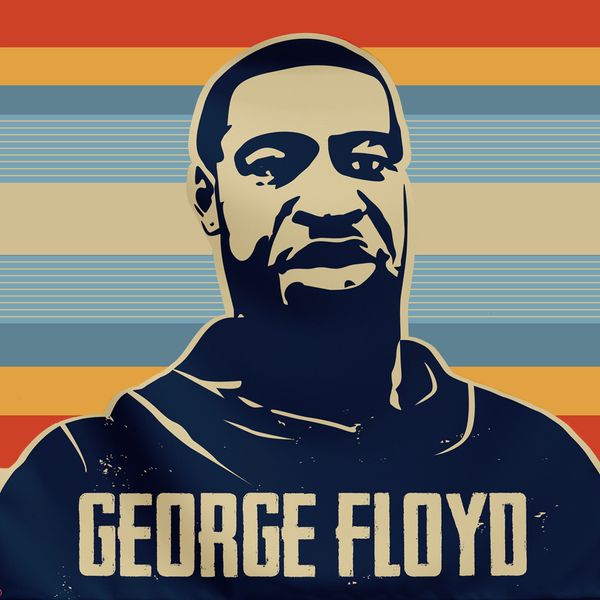 

george i can't floyd breathe hanging cloth banner