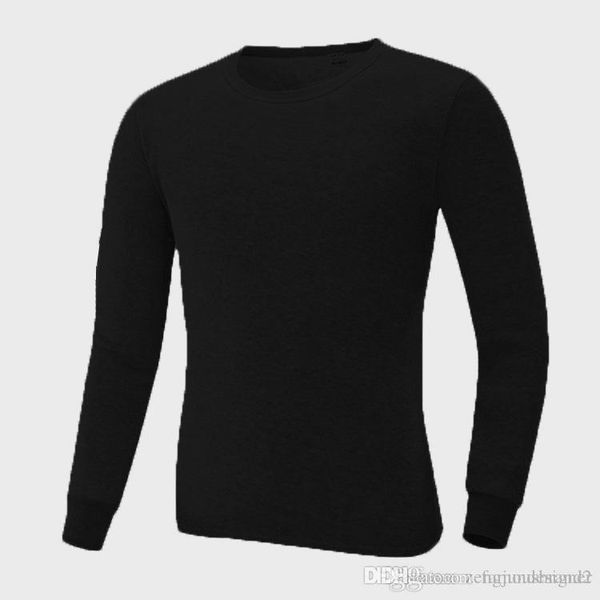 

футболки брюки 2pcs пижамы костюмы нижнее белье тощий зимние теплые underwears pajama наборы, Black;brown