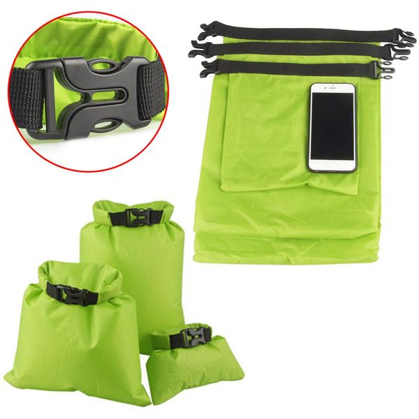 

mayitr 3pcs waterproof floating dry bag sack ultra-light nylon for outdoor canoe kayak boat rafting dry bag pouch