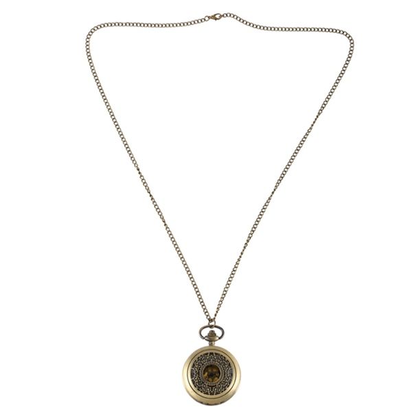 

secret flower pocket watch large vintage quartz wild men's and women's pendant roman scale pocket watch, Slivery;golden