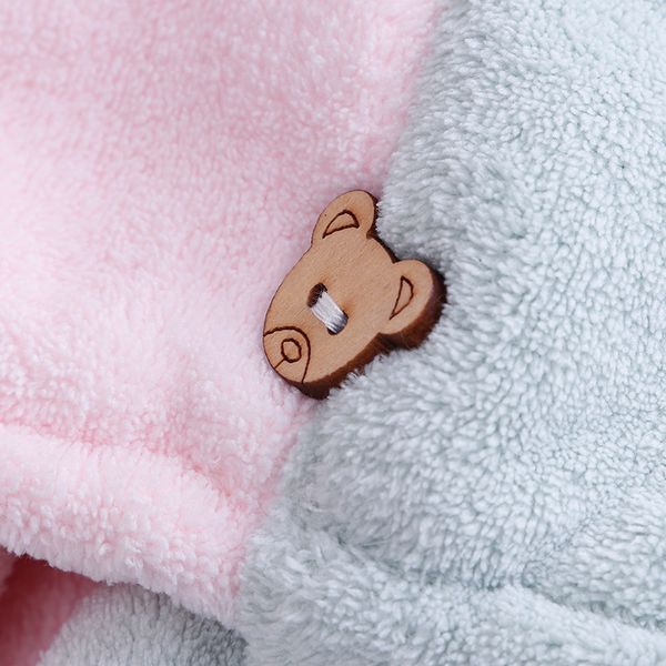 

rapided drying hair towel microfiber quick magic hair dry hat double color wrapped towel bathroom towels