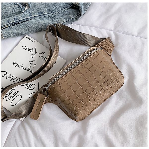 

waist belt bag women fanny pack soft pu leather fashion crocodile phone pouch chest bag female waist pack ladies banana 2020