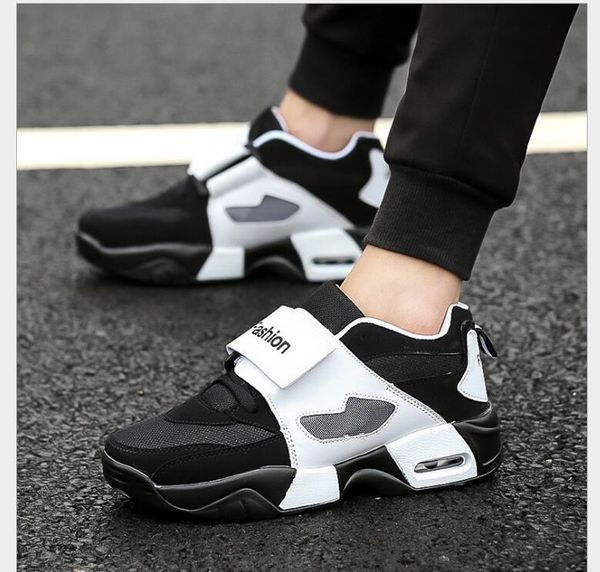 

spring 2019 new men's leisure thick bottom sports running with lazy korean version air-breathing student men increase colour wof29