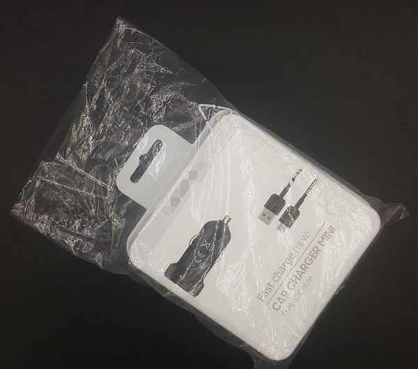 

original oem 2 in 1 type c adaptive fast charging quick car charger set for note7 s8 ep-ln930 9v 2a charging car charger