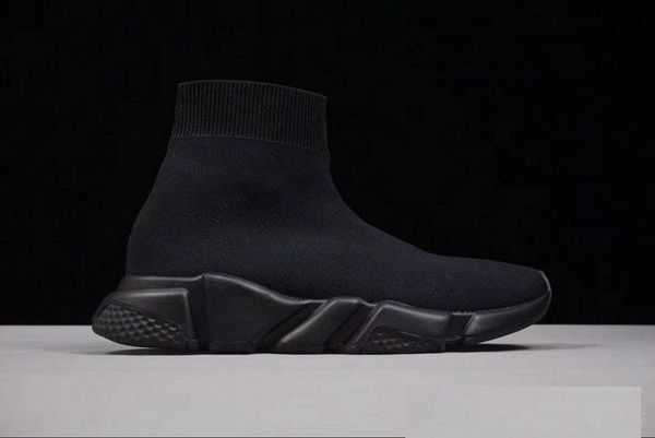 

Good quality red black peed trainer ca ual hoe man woman ock boot tretch knit ca ual boot race runner neaker high top
