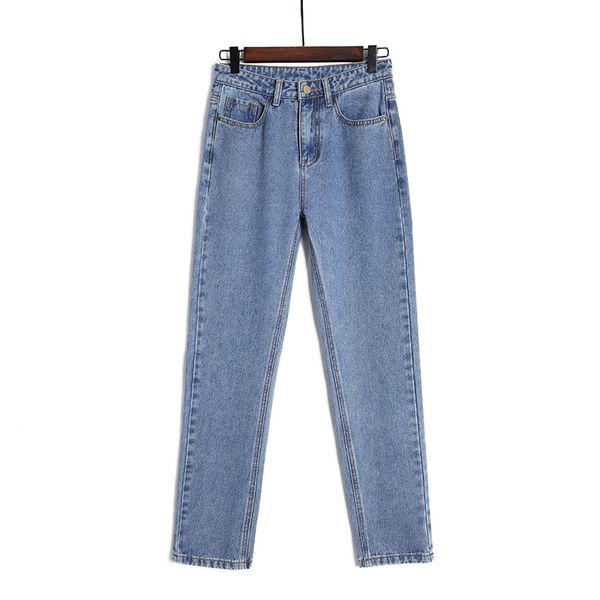 

fashion women pants suitable for spring and autumn harlem jeans girls thin legs hip raise high waist large size buttocks pant, Blue