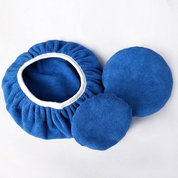 

car polisher pad bonnet soft microfiber polishing bonnet buffing pad cover for 5" and 6" 7"and 8" 9and 10"car polis