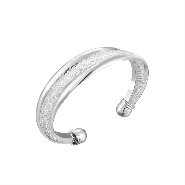 

jovo 925 sterling silver bracelet bangle for women lady adjustable open cuff ball wristband female wedding party jewelry, Black