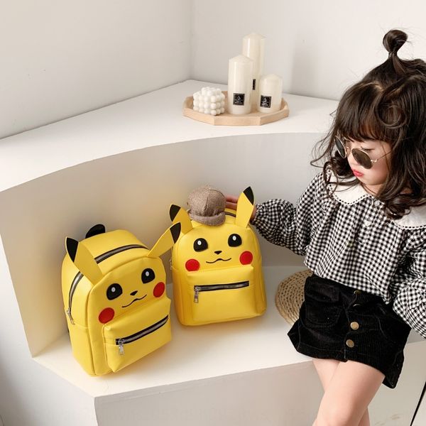 

children's cartoon backpack bag for boys and girls pu kindergarten children running away from home bag cute little backpack