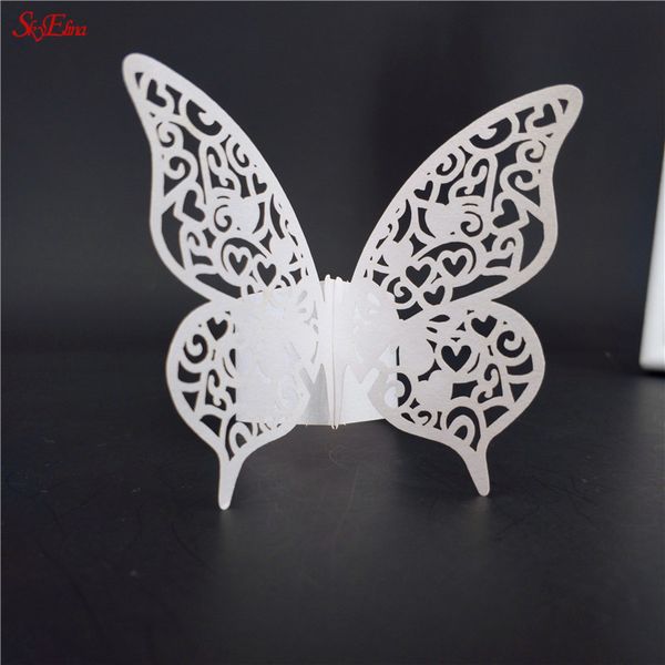 

100pcs butterfly paper christmas napkin rings table decoration for wedding party decoration wedding supplies 8z-sh094