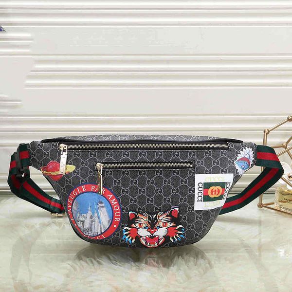 

Men de igner wai t bag luxury handbag with tiger printed fannypack dei gner che t bag for women fa hoin 0608