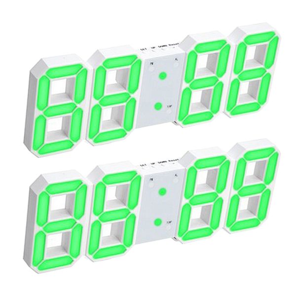 

2pcs 3d wall hanging time clock tableled alarm clocks for home bedroom