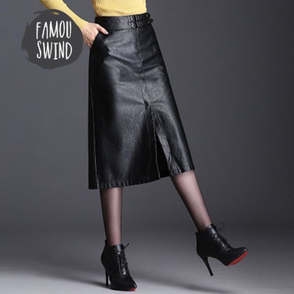 

summer pencil skirts womens for ladies 2019 faldas high waist leather plus size spring black skirts jupe longue femme