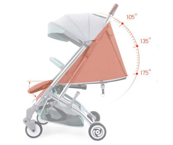 

легкая прогулочная коляска младенца 2 в 1 алюминиевый сплав pram