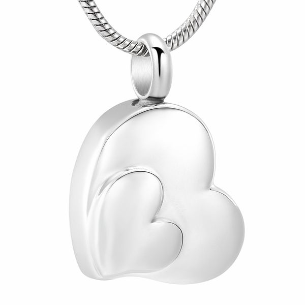 

zzl051 shiny polishing silver tone engravable heart pendant to hold ashes pet/ human cremation urn necklace keepsake jewellery