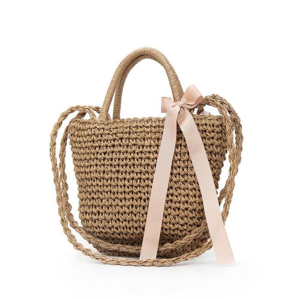 

newly women summer beach bag large crochet straw braided shoulder bags travel handbad fif66