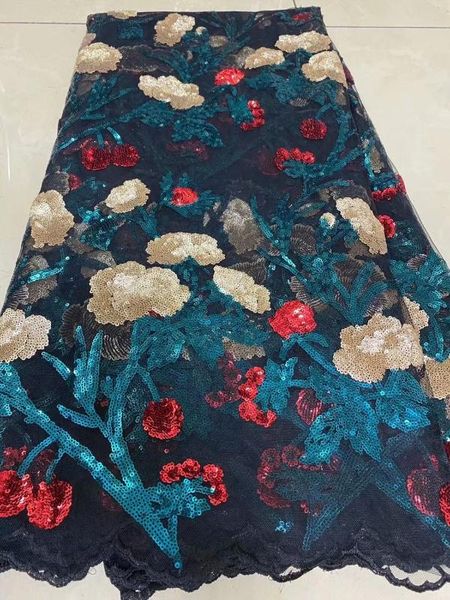 

new design 2020 african sequins voile net laces fabric for guinean wedding dress gold sequined guipure mesh tulle lace material, Pink;blue