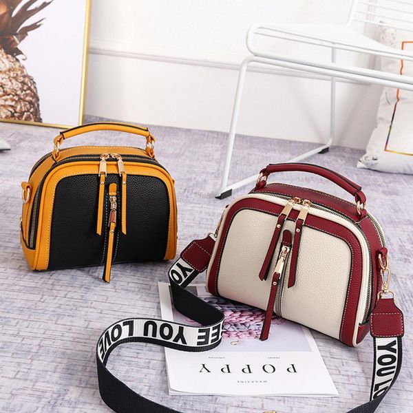 

banabanma women fashion simple leather single-shoulder bag handbag