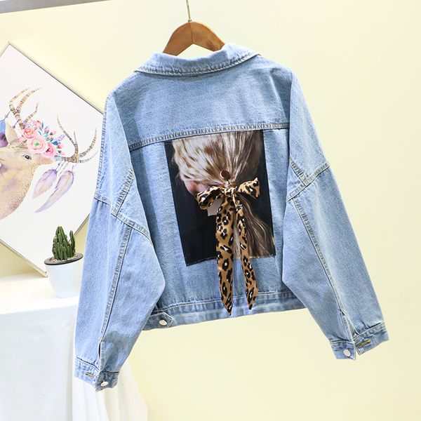 

chic jeans jacket women frayed denim jacket short loose spring autumn harajuku chaquetas mujer 2019 jaqueta feminina, Black;brown