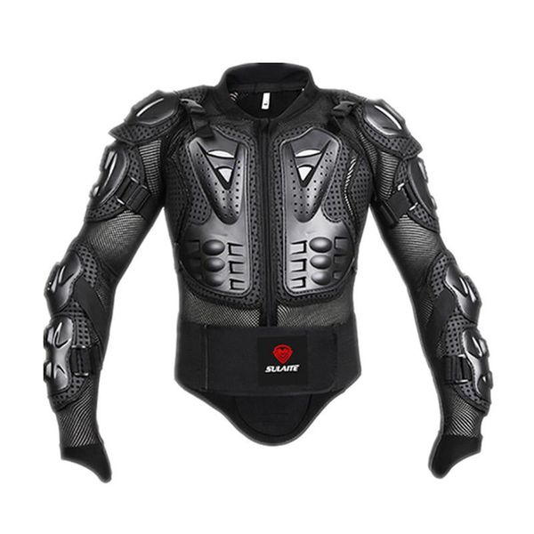 

motorcycle jacket armor moto waist bag motor bike mask gift motorbike full body protector motocross chest spine protective gear size s-4xl, Black;brown