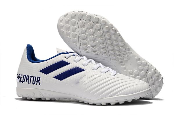 

2019 mens soccer cleats predator precision 19.4 fg kniting without laces turf football boots high quality