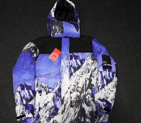 

luxury snow mountain cotton jacket hooded warm cotton jacket men women outdoor sports cotton jacket autumn winter snow mountain, Black;brown