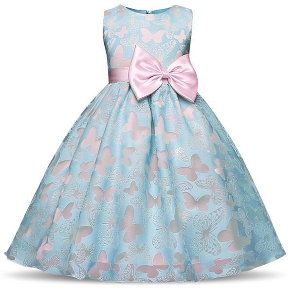 

lace girl wedding dresses for kids party wear children summer party princess wedding dress big bow 6 8 10 year baby girl clothes, Black;pink