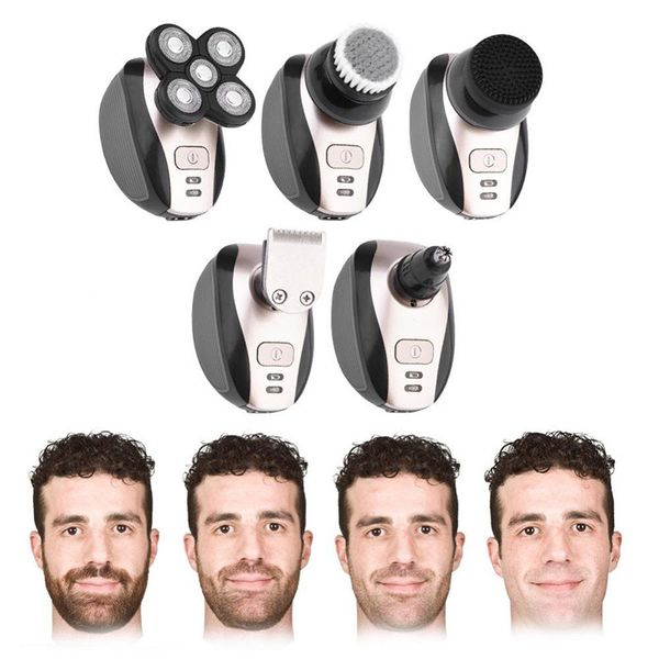 

waterproof men shaver cleaning wet/dry 5d beard shaver for men electric shaver electric razor rechargeable body shaving machine