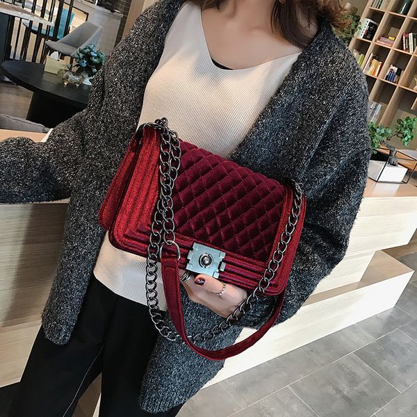 

luxury handbags women bags designer vintage velvet clutch purse shoulder bag small crossbody bag for women 2019 bolsa feminina cj191205