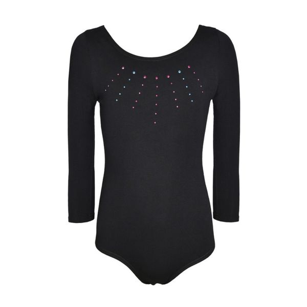 

dancewear long sleeve leotards toddler girls ballet dancing dress girls black ballet dress, Black;red