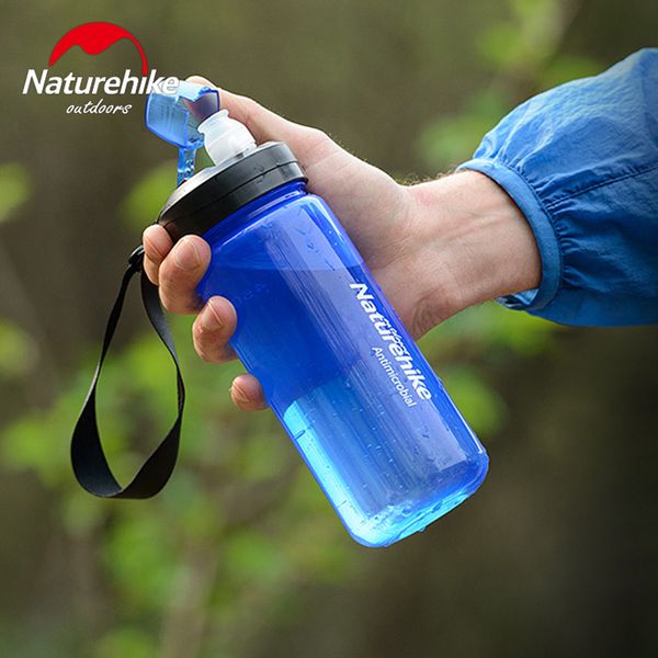 

naturehike sports water bottle for hijing cycling running flip-bpa-friendly plastic 500ml