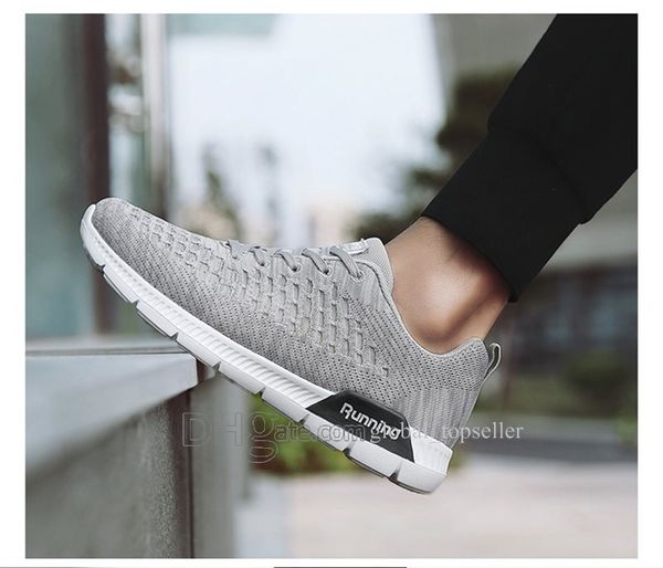 

новое прибытие с коробкой мода мужчин обувь mesh дышащие кроссовки walking мужчины обувь new комфортная легкий кроссовки ac-200301114, White;red