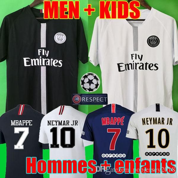 

Thailand maillot p g occer jer ey 2019 pari mbappe aint germain jer ey 18 19 cami eta football kit champion hirt men kid