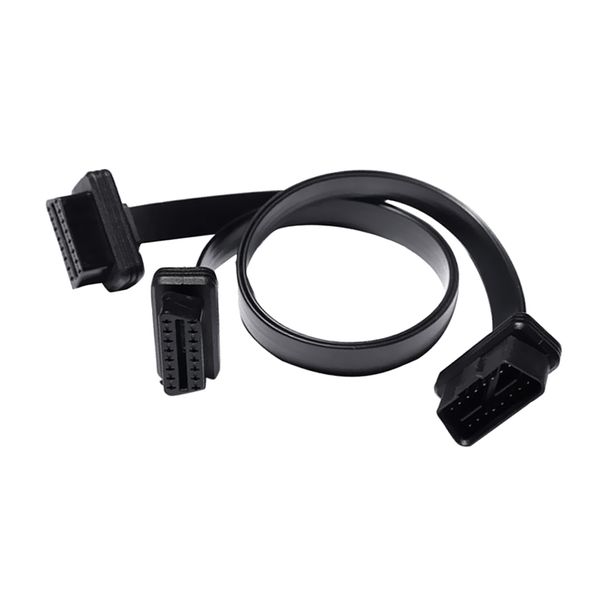 

obd2 16 pin male to female y splitter extension cable connector wire plug