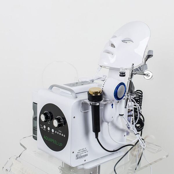 

face lift clean multifunction portable rf beauty system blackhead vacuum water facial machine for dermabrasion, Black;white