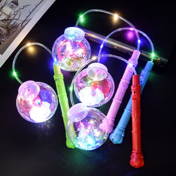 

bobo ball flash light handle christmas elves ball creative led light colorful cartoon lanterns halloween child toy