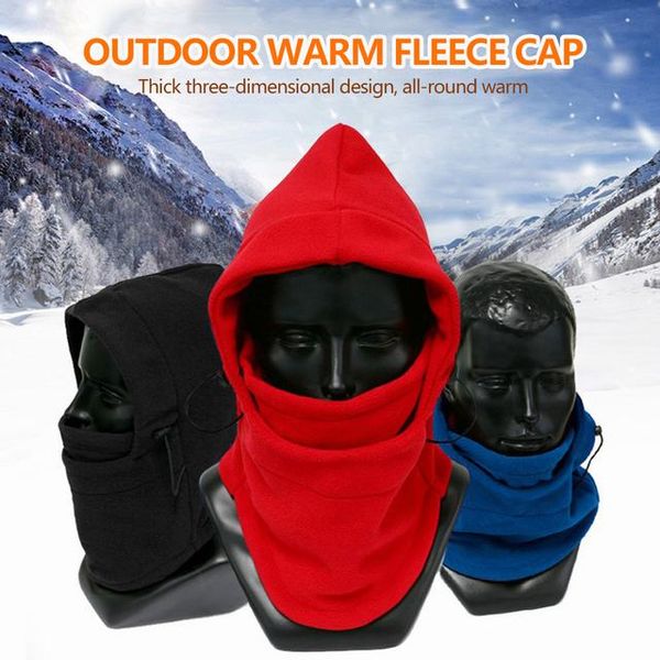 

winter fleece warm face cover mask face hood protection cycling sports outdoor winter windproof comfortable neck guard scarf new, Black