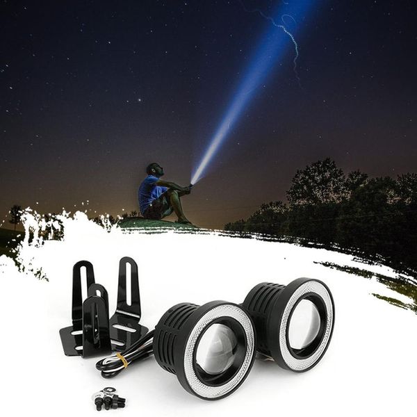 

universal car led angel eye fog light cob angel eye aperture daytime running light car headlight