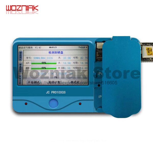 

wozniak jc pro1000s non-removal nand programmer read write icloud repair tool for ipad 2 3 4 5 6 air 1 2 error repair