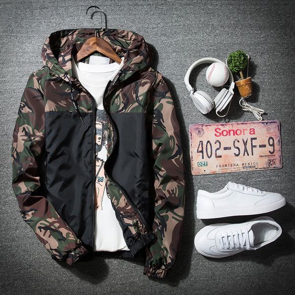 

мужская 2020 роскошная дизайнерская одежда 20ss camo sport windbreaker куртки для мужчин повседневная брендовая байкерская куртка мотоцикл б, Black;brown