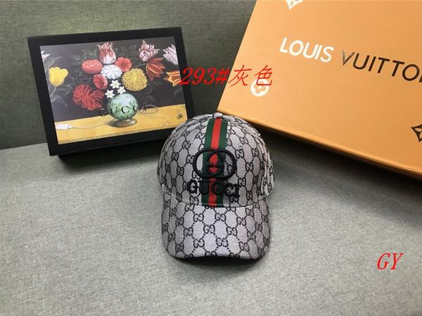 

2020 trend fashion designers baseball cap multicolor pointed cap new bone adjustable sports cap men's random dip--8, Blue;gray