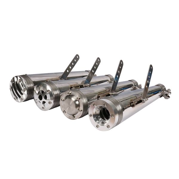 

retro vertical back pressure case for gy6 cbr cbr125 cbr250 m1013 universal 38-45mm motorcycle muffler exhaust