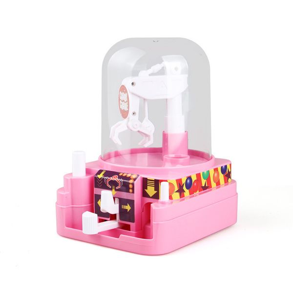 

new style children mini music claw machine manual small folder doll catch candy machine video game gift