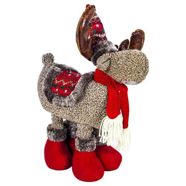 

christmas plush reindeer doll ornament with legs stuffed animal toy holiday figurines gift