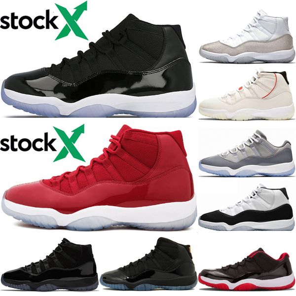 

11 mens basketball обувь 11s gym красный space jam шапочке и мантии платиновый оттенок бред низкие высокие мужчины женщины спорт кроссовки 5