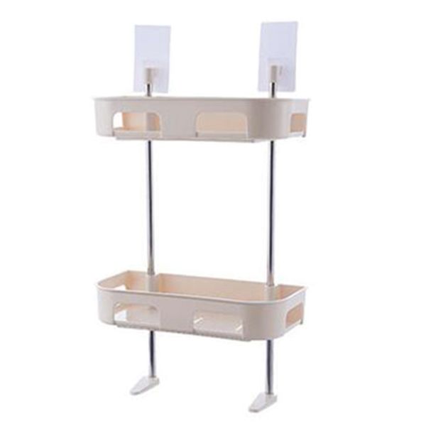 

multifunctional toilet shelf multilayer sundry shelf bathroom suspension paste storage rack beige